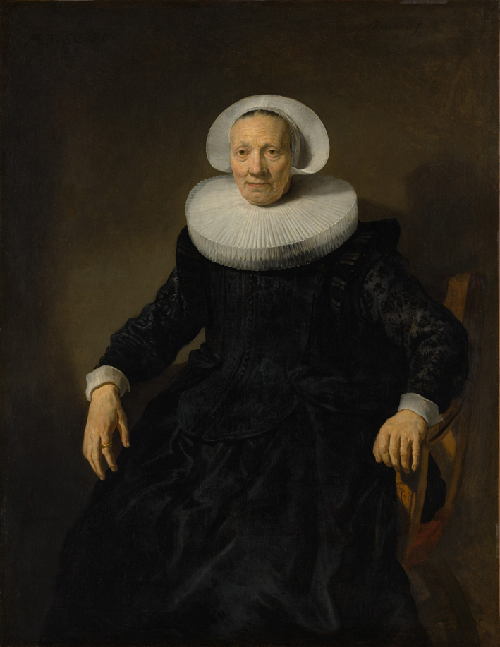  伦勃朗·梵·莱茵 Rembrandt van Rijn——坐在椅子上的老妇人画像